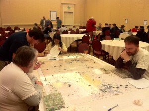 Setting up a game of Tac 5 (using Empire map and pieces)